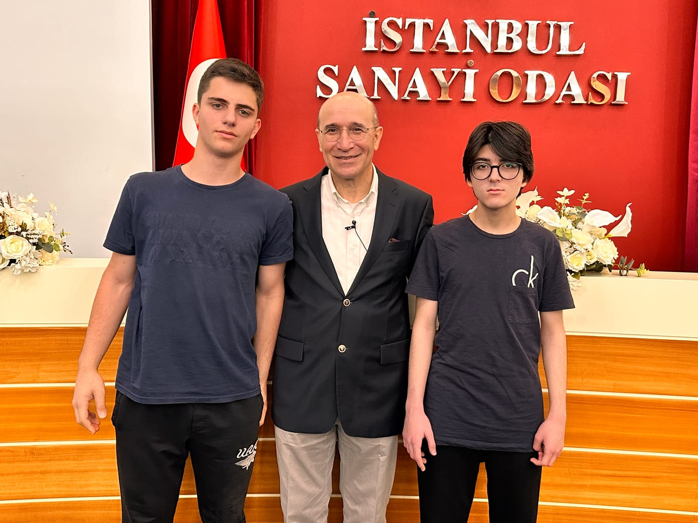 Stephan at the Istanbul Chamber of Industry hall during the national entrepreneurship program